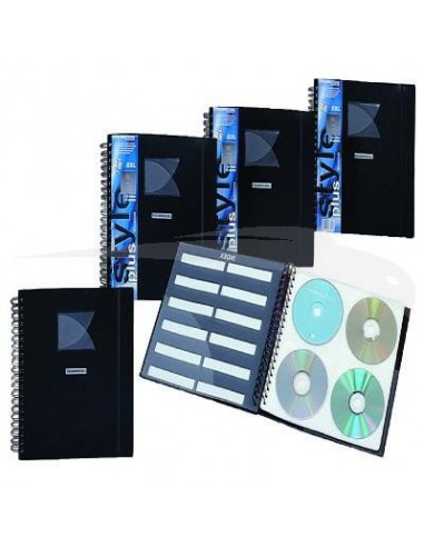 FOLDERMATE - Porte-CD - 48 Pochettes - Lot de 10 - Coul : Noir