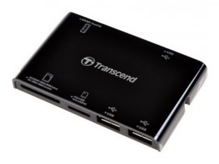 TRANSCEND Multi Card Reader P7 , Black(Card Reader + HUB) (TS-RDP7K)