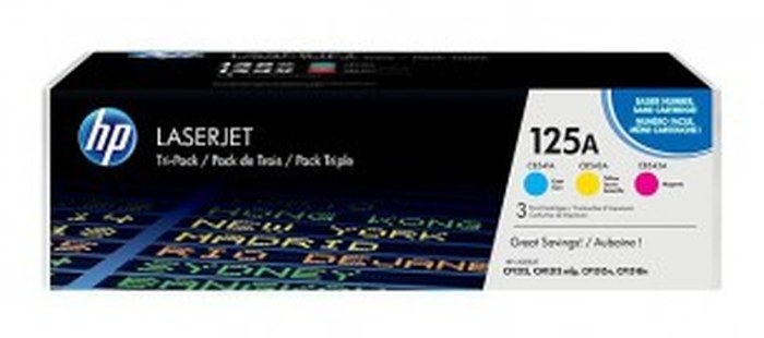 TONER HP 125A Tri-pack (Cyan,Magenta,Yellow) CF373AM