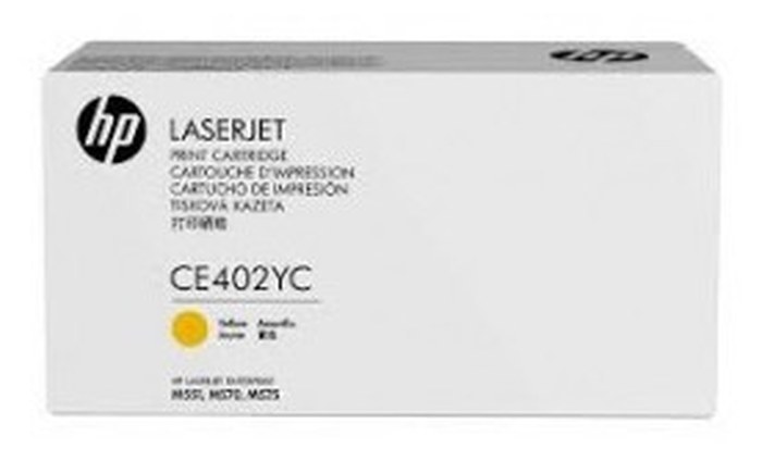 HP CE402YC Yellow Optimized Contract Original LaserJet Toner Cartridge