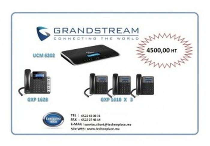 pack ipbx grandstream ucm6202 gxp16283xgxp1610