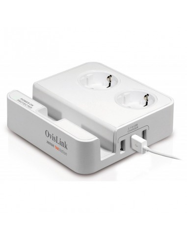 Parasurtenseur et station de charge xenon TABstation OVISLINK pour smartphones et tablettes