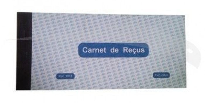 MANIFOLDS \" REÇUS \" - 40 FEUILLES - 11 x 24 cm - Lot de 5 manifolds