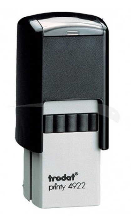 Cachet Personnalisable TRODAT 4922 format empreinte 20 mm x 20 mm 3 lignes