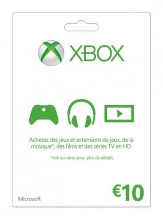 Carte Xbox Live 10€
