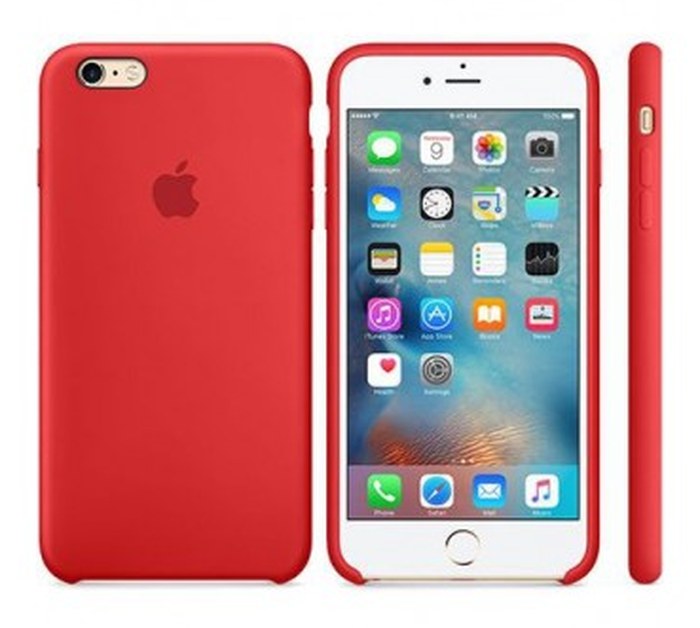 Cover APPLE pour iPhone 6s en Silicone /4.7Pouce /Rouge