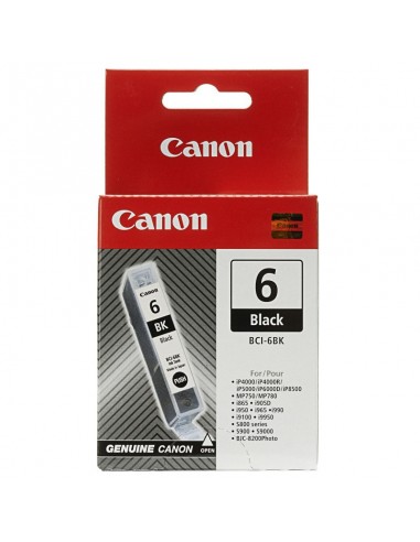 Cartouche d'encre d'origine Noir Canon BCI-6BK