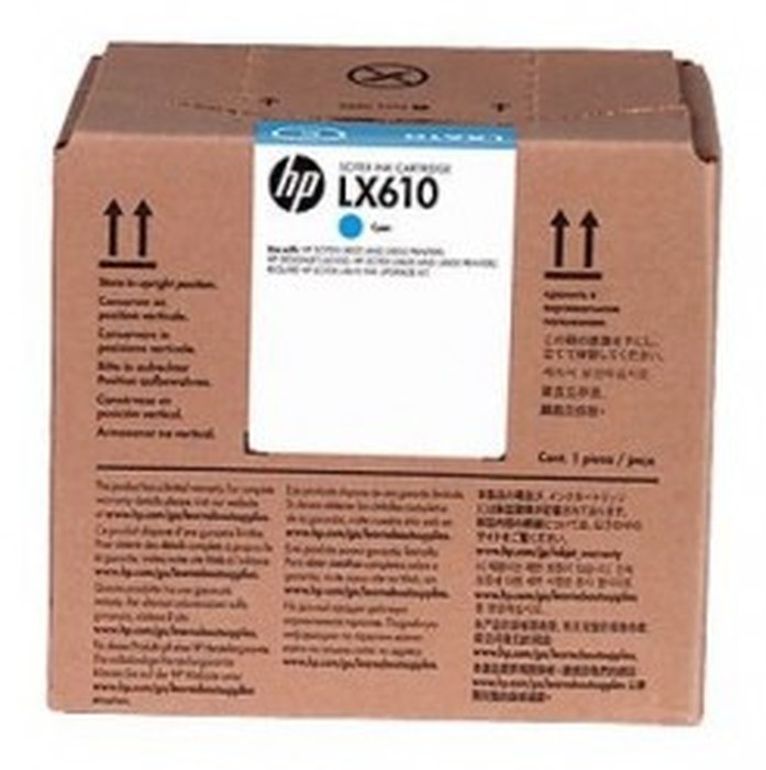 Encre HP LX610 latex Ink Cartridge /Cyan /3 litres /HP Latex 820 Printer - 850 Printer