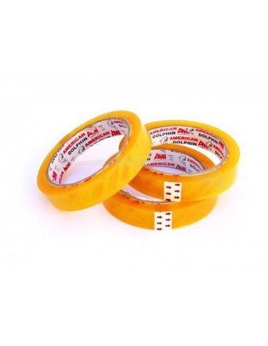 ROULEAU ADHÉSIF DOLPHIN - TRANSPARENT - 19mm x 50m - Lot de 16 rouleaux