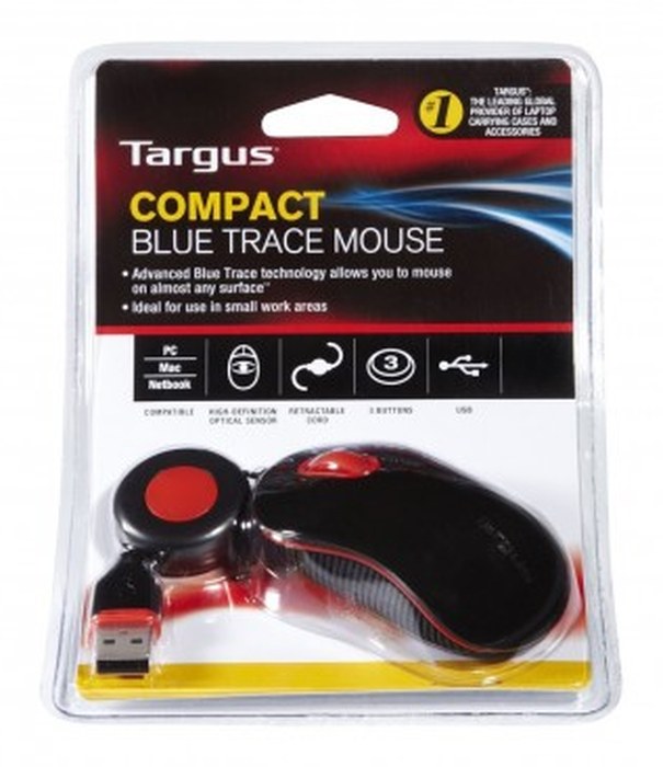 Souris filaire optique laser PC/MAC rouge / noir