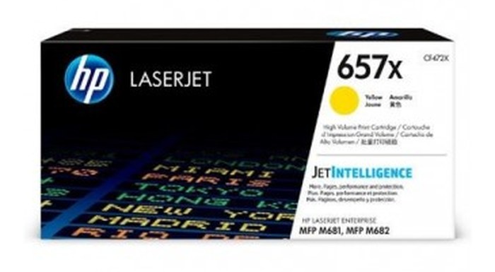 Toner HP 657X High Yield Original LaserJet /Yellow /23000 pages /HP Color LaserJet Enterprise Flow MFP M681z - M682z - HP Color