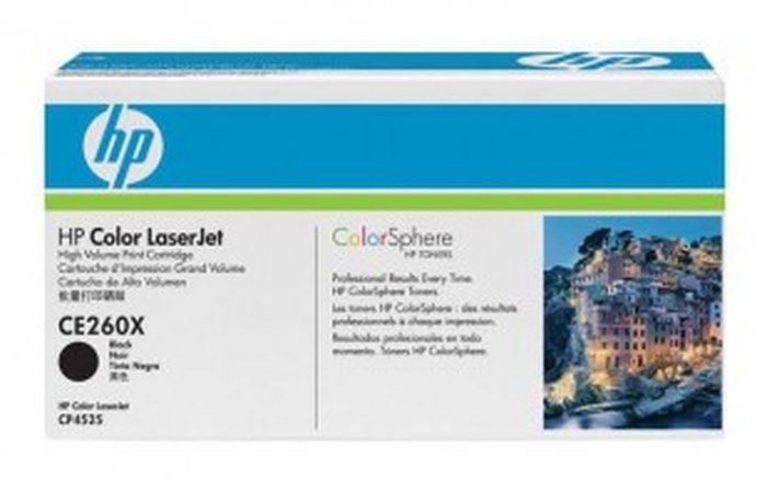 Cartouche authentique de toner noir haute capacité HP LaserJet 649X (CE260X)