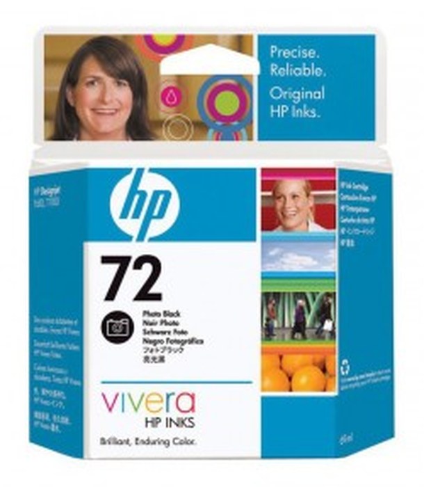 HP 72 69 ml Photo Black Ink Cartridge with Vivera Ink (C9397A)