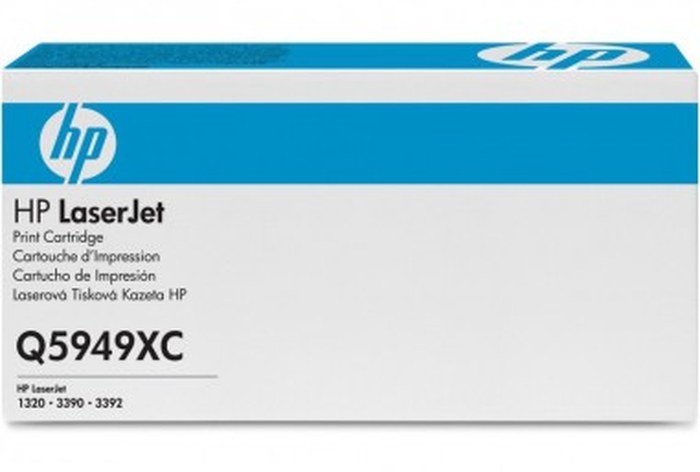 Toner Noir HP LaserJet Print Cartridge - Compatible LaserJet 1320/1161 (Q5949XC)