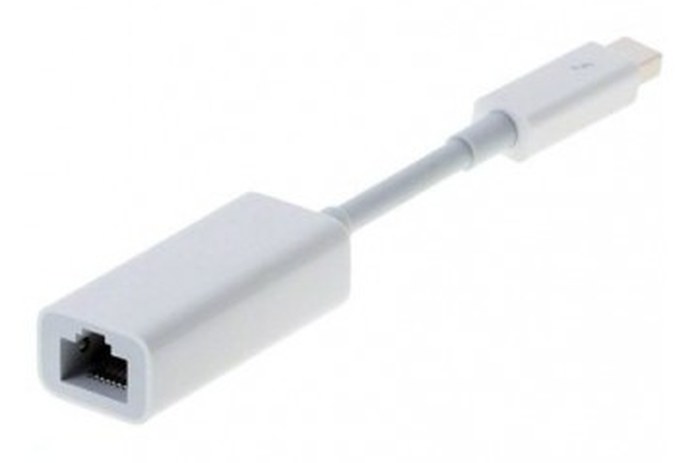 Cable APPLE /Thunderbolt - Adaptateur Gigabit Ethernet /Blanc /Thunderbolt - RJ-45 /Pour : iPhone - iPad