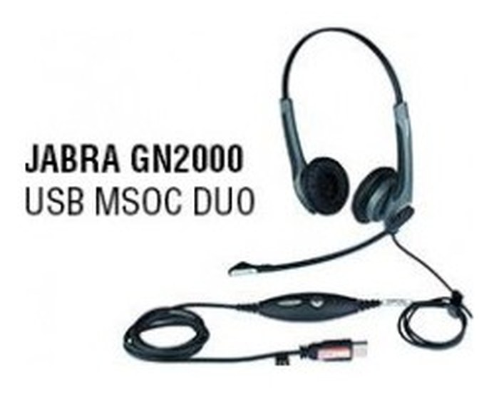 Jabra 20001-491 GN2000 USB MSOC, Duo, No