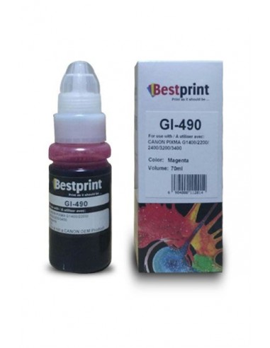 Bouteille d'encre BESTPRINT /Magenta /70 ml /CANON 0665C001AA