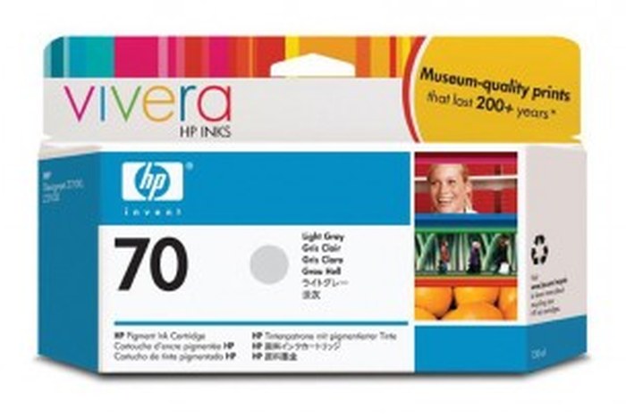 HP CARTOUCHE 70 LIGHT GREY DJZ2100/Z3100 (130ML) (C9451A)