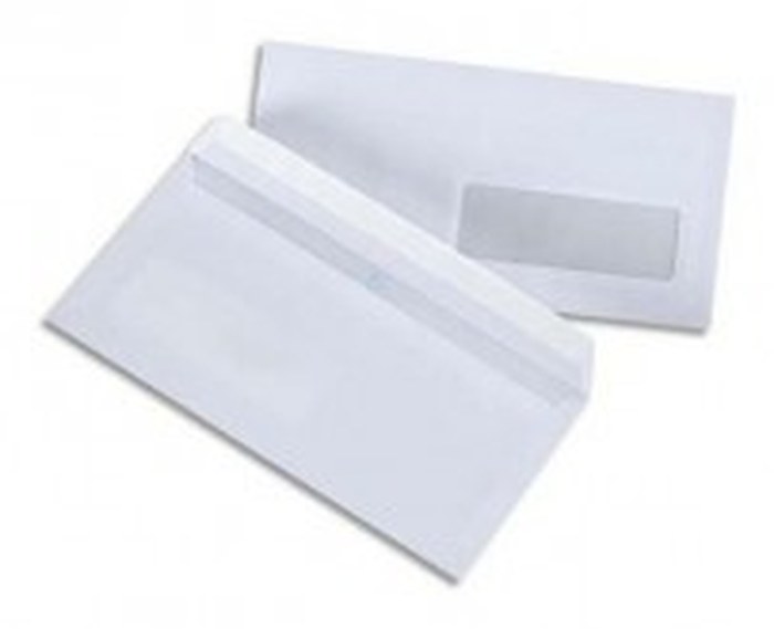 500 ENVELOPPES UNIPAPEL - OPEN SYSTEM - Avec FENÊTRE - 110 X 220 MM