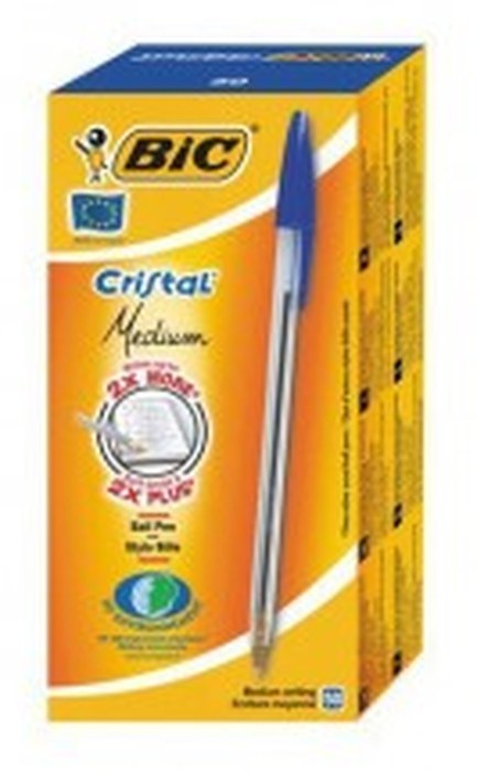 STYLO BILLE -BIC - CRISTAL MEDIUM - BOÎTE DE 50 STYLOS