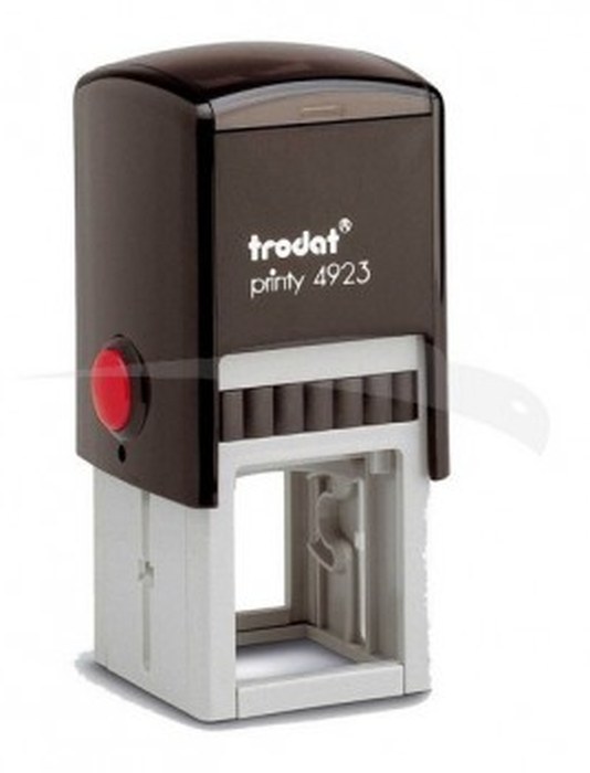 Cachet Personnalisable TRODAT 4923 format empreinte 30 mm x 30 mm 5 lignes