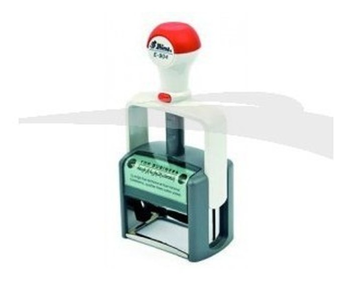 Cachet personnalisable E-904 Shiny Pro Format empreinte 54 mm x 25 mm 5 lignes