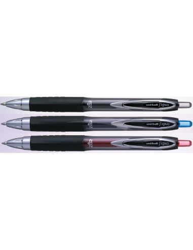 Stylo Gel UNI-BALL 207 Rétractable 0.7 mm - Lot de 12 Stylos
