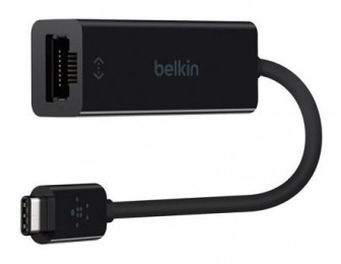 Adaptateur BELKIN /Noir /USB Type-C - Ethernet /15 cm