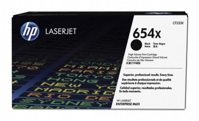 HP 654 High Yield Black Orig LaserJet Toner Cart Color Sph T (CF330X)