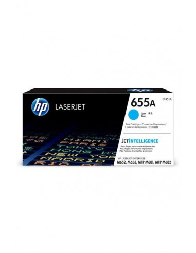 Toner HP 655A Original LaserJet Cartridge /Cyan /10500 pages /HP Color LaserJet Enterprise M652n - M652dn - M653dn - M681f