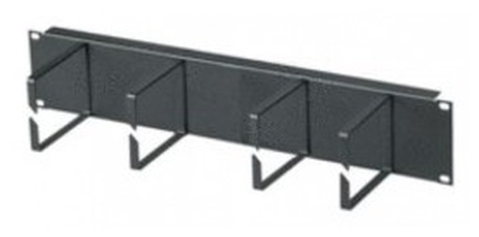 Gestionnaire de câble hor.4 anneaux, 2U, 19p, 1 pièce