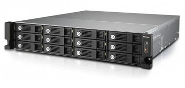 Serveur NAS professionnel 12 baies Rackable QNAP TS-1253U-RP avec alimentation redondante