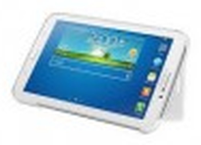 FLIP COVER TABLETTE SAMSUNG GALAXY T110 BLANCHE