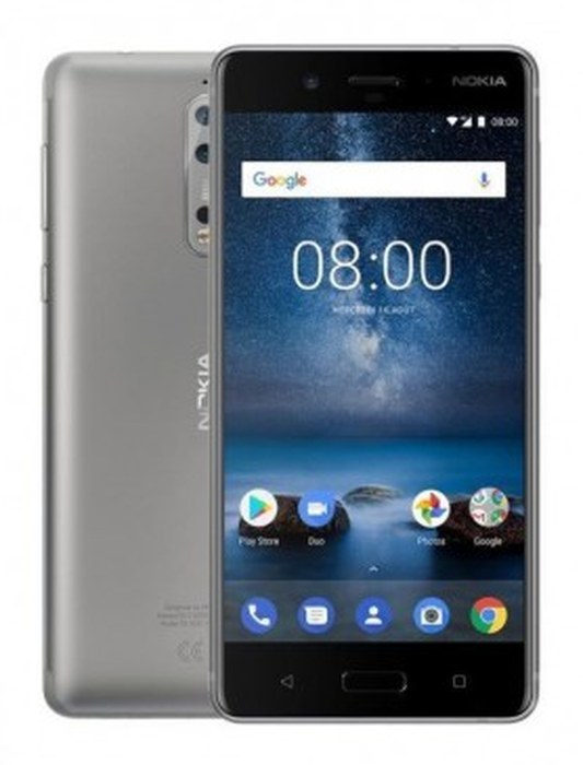 Nokia 8 /Gris /5,3Pouce /IPS QHD /4 Go /64 Go /13 Mpx - 13 + 13 Mpx /3090 mAh