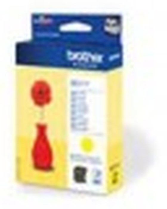 Brother Cartouche d encre jaune pour DCP-J132W / DCP-J172W (LC121Y)