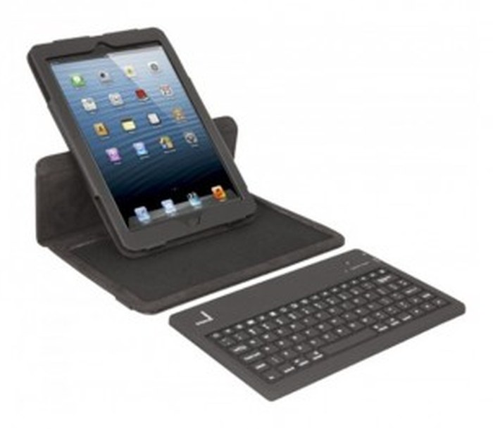 Etui-clavier pour iPad mini : Folio avec clavier Français Bluetooth intégré