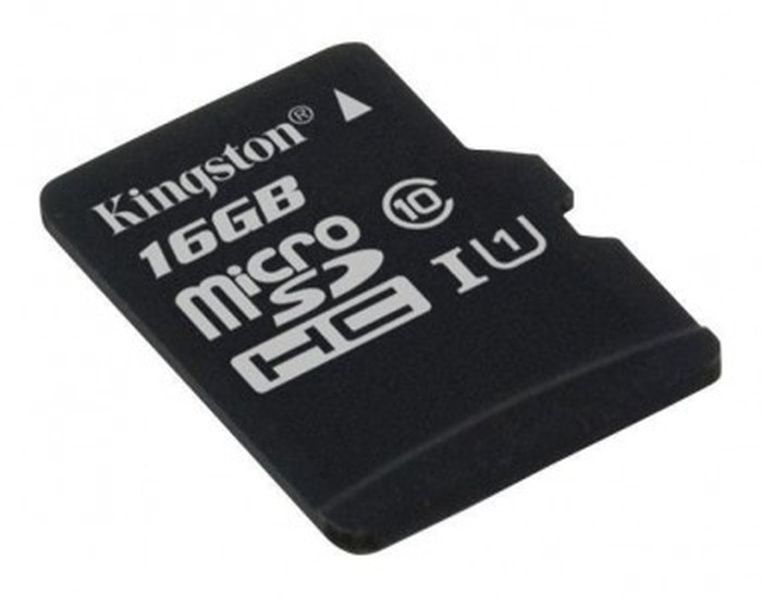 microSDHC 16GB Class 4 Flash Card KINGSTON AVEC ADAPTEUR