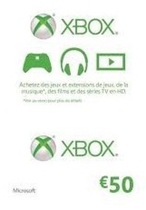 XONE CARTE LIVE 50 EUROS