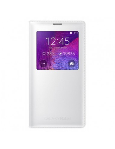 Samsung s view cover pour Galaxy Note 4 Blanc