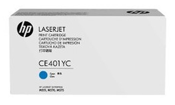 HP CE401YC Cyan Optimized Contract Original LaserJet Toner Cartridge