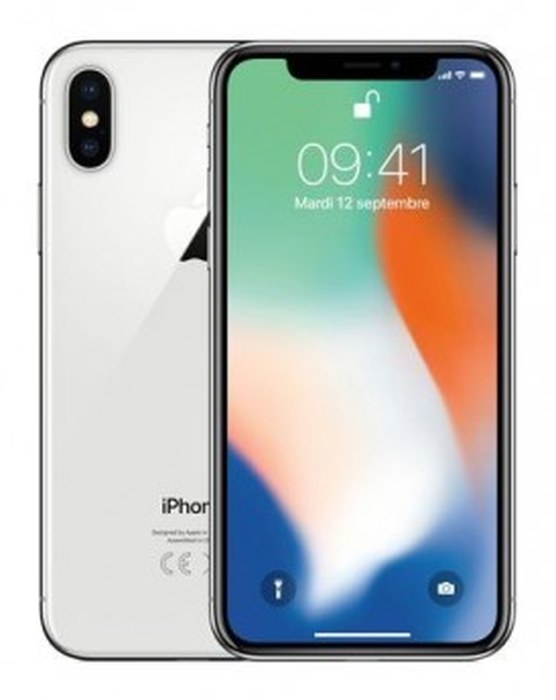 iPhone X /Silver /5,8Pouce /Super Retina HD OLED Multi-Touch /2436 x 1125 pixels /3 Go /256 Go /7 Mpx - 12 Mpx /Apple iOS 11