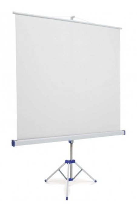 Ecran manuel sur trépied 200 x 200 cm - Blanc mat - ORAY BYRON