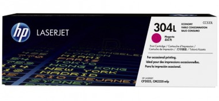 Toner LaserJet HP 304L Economique Magenta authentique (CC533L)