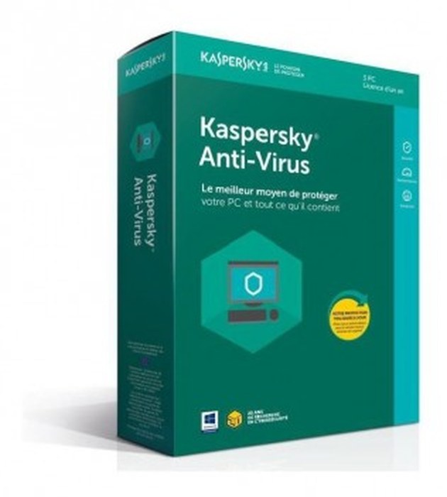 Kaspersky Antivirus 2018 pour PC 3 postes