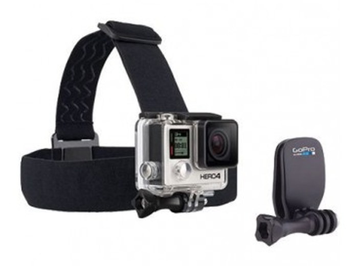 Support GOPRO /Frontale + QuickClip /Head strap - QuickClip -Thumb Screw /Pour : all GOPRO /Noir