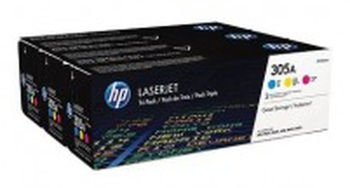 TONER HP 305A Tri-pack (Cyan,Magenta,Yellow) CF370AM