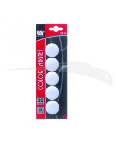 5 AIMANTS SDI - DE 30 mm - Lot de 10 blisters