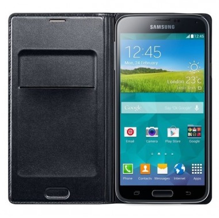 SAMSUNG FLIP COVER POUR S5 NOIR