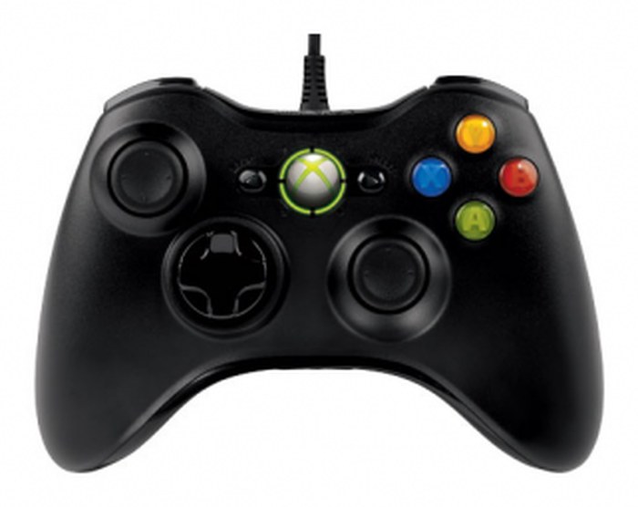 Manette Xbox 360 noire Microsoft