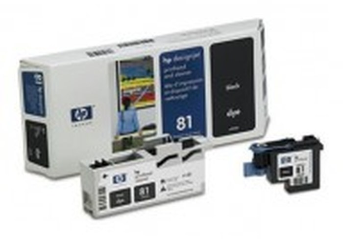 HP 81 Light Cyan Dye tete d'impression et Cleaner (C4954A)